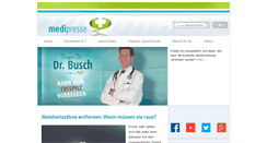 Desktop Screenshot of medipresse.de